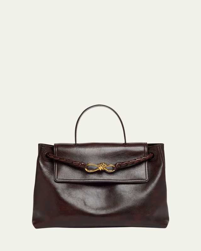 Ciao Ciao Medium Distressed Leather Top-Handle Bag